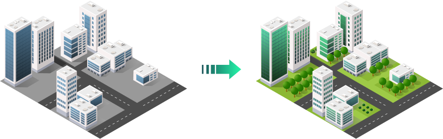 green buildings image